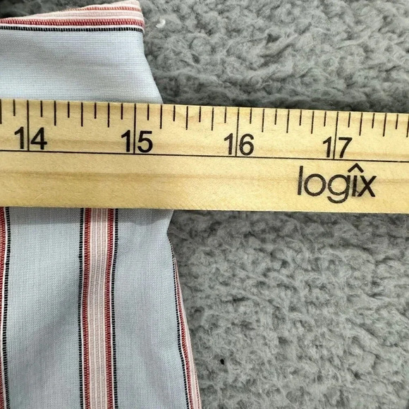 Loft shorts women 0 blue red striped ruffle accent stretch nautical beach resort - Picture 2 of 8